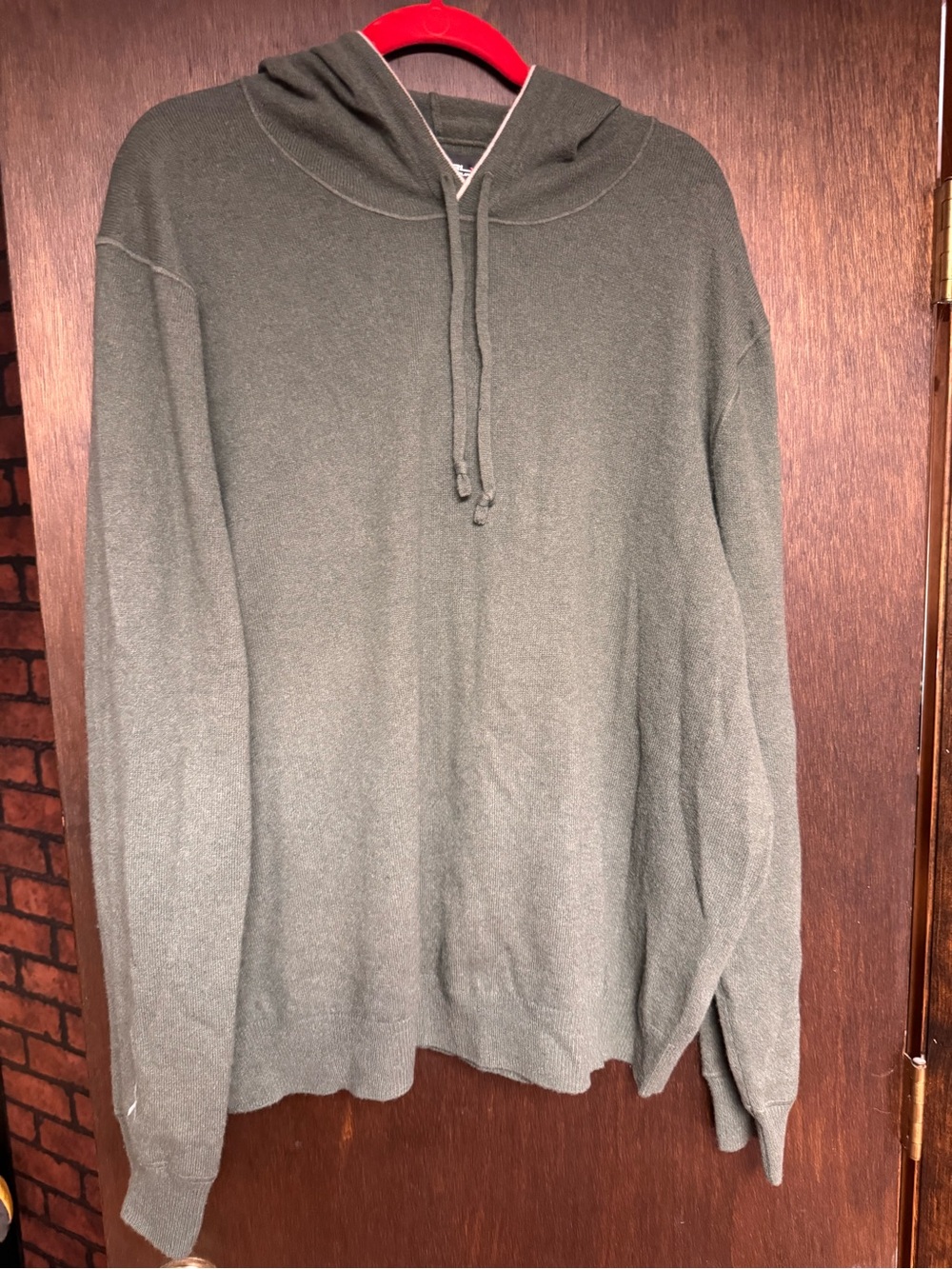 CASHMERE!! Ralph Lauren RLX Olive Green Sweater with hood GOLF